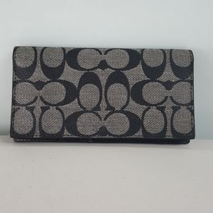 Authentic Coach Checkbook Cover